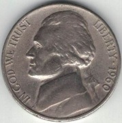 USA 5 centów 1960 D - nr 1