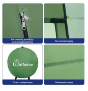 Wolfwise Namiot toaletowy typu pop-up, przebieralni,kempingowy,prysznicowy