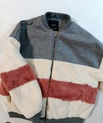 Ciepła kurtka futerko bluza Bershka r. XS