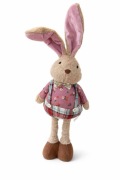 Królik Wielkanocny Figurka  Dekoracja Wielkanocna do Biura Domu różowy