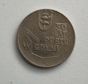 Moneta 10zł 50 lecie portu w Gdyni 1972 rok