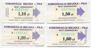 Bilet KM Piła - różne /1.10zł-1,60zł, kup. u kier 