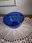 Miska misa salaterka miseczka szklana szkło niebieska żaroodporna 