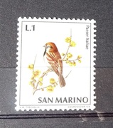 Znaczek San Marino ptaki wróbel czysty (38)