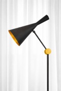 LAMPA PODŁOGOWA LOFT Metalowa Czarna Złota