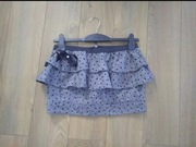 Spódnica mini baskinka River Island serca falbanka