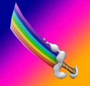 Murder Mystery 2 roblox rainbow knife