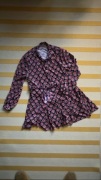 Sukienka welurowa Zara XL