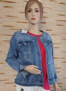 Kurtka Jeansowa Katana bez Kołnierzyka M'SARA rozmiar w opisie