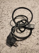 Kabel zasilający 1,5 metra czarny C13 3 pinowy