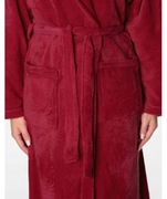 Ciepły Pluszowy Szlafrok Płaszcz Kąpielowy Damski Futerko Frotte 7081-8 3XL