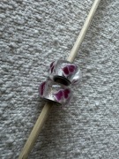 Pandora oryginalne charmsy murano wirujące serca  