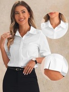 Koszula damska robocza z krótkim rękawem M