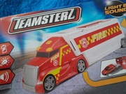 Samochód Teamsterz ze zjeżdżalnią ok 65 cm w pudełku dźwięk światła