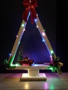 Choinka z drewna stroik 