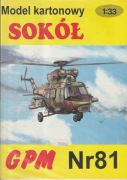 Śmigłowiec SOKÓŁ GPM Nr 81 Model kartonowy