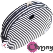 Granatowy organizer do Obag MOON LIGHT pasy paseczki biały granat OMAY