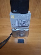Aparat Cyfrowy Nikon Coolpix L29 Srebrny  Full Set!
