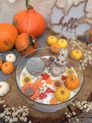 Zapachowa świeca sojowa XXL słonecznik jesieniara 800 g dyniowe ciasto