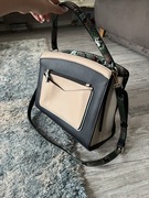 Accessorize London duża torebka crossbody lub do ręki skórzana skóra eko