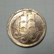 Wolne Miasto Gdańsk - 1/2 guldena 1923 r.  MENNICZA