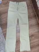 Spodnie limonkowe stradivarius