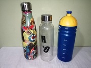 Bidon butelka termos 3 sztuki komplet 