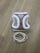 Nowe szelki bezuciskowe ocieplane + smycz dla psa kota