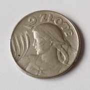 Żniwiarka 2 zł kropka po dacie 