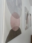 Zestaw trzech obrazów na płótnie 60x40 boho