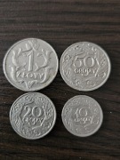 Zestaw monet miedzywojennyc.