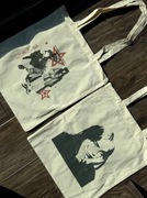 2 Torby tote bag billie eilish beige pink bawełna cotton bawełniana