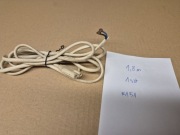 Kabel zasilający biały, P+N, 10/16A,250V, 1,8m , ósemka