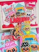 LABUBU Album na rzepy książeczka do zabawy|Naklejki, kolorowanka, figurki