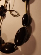 Naszyjnik Ceramiczne korale na rzemieniu