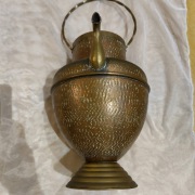 Wazon miedziany mosiądz z uchwytem wys. 50cm