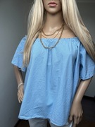 Bluzka hiszpanka New Look, rozmiar M niebieska paski boho Pinterest 