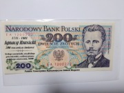 67#N 200 ZŁ DĄBROWSKI 1986 R SER EA- 1200222 NISKI NUMER