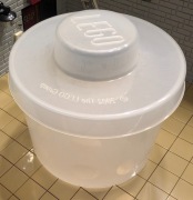 Lego pusty pojemnik na klocki (kubek na klocki) z pokrywką