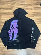 Czarna bluza z kapturem zapinana na zamek Reporter  164