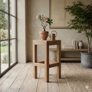 Hoker drewniany / krzesło barowe / stołek barowy – styl LOFT