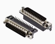 Gniazdo męskie kątowe DSUB 25, do druku