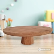 Patera taca etażerka na nóżce bambus tort ciasto sery Nowa