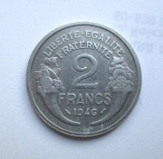 2 Franki 1946 r.  Francja 