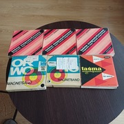 TAŚMY MAGNETOFONOWE - SZPULOWE - STILON I ORWO - 6 SZT - PRL -.