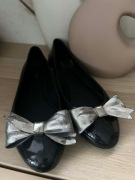 Baleriny Melissa balerinki Doll III Black/Silver Czarne r. 39