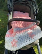 Kocyk i poduszka dla niemowlaka/dziecka dziewczynki - ręczna robota