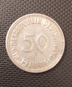 LICYTACJA BEZ CENY MINIMALNEJ MONETA 50 pfennig D 1950 Niemcy