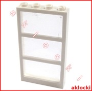 LEGO 57894c02 OKNO 1x4x6 z szybą 57894 + 57895 biały
