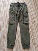 Spodnie zielone bojówki 170